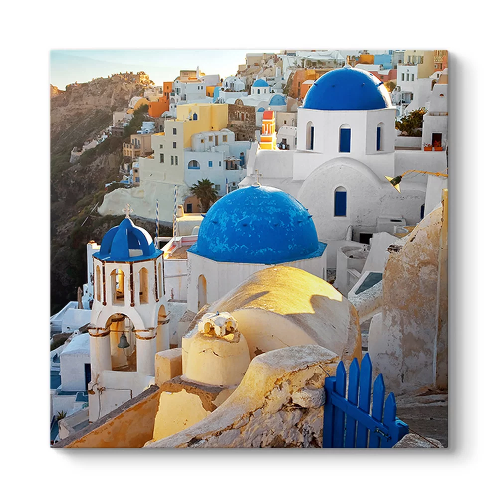 Santorini Evler Tablosu - Model 3